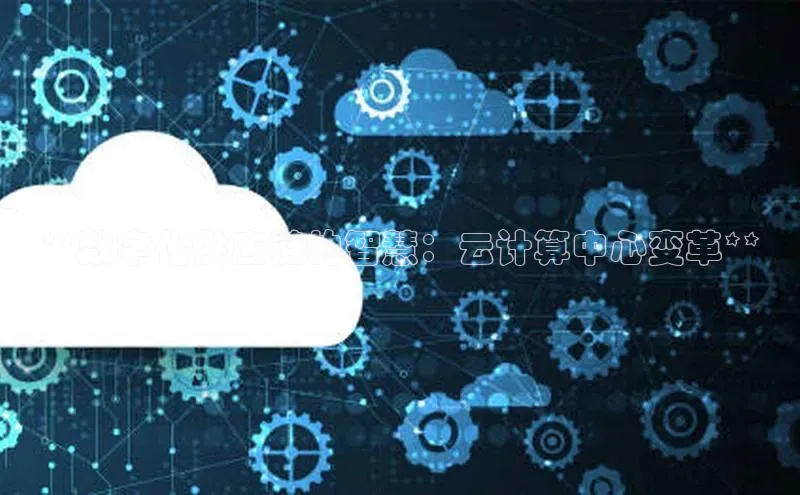 意昂4凯捷体育度小满支付**数字化供应链的智慧：云计算中心变革**