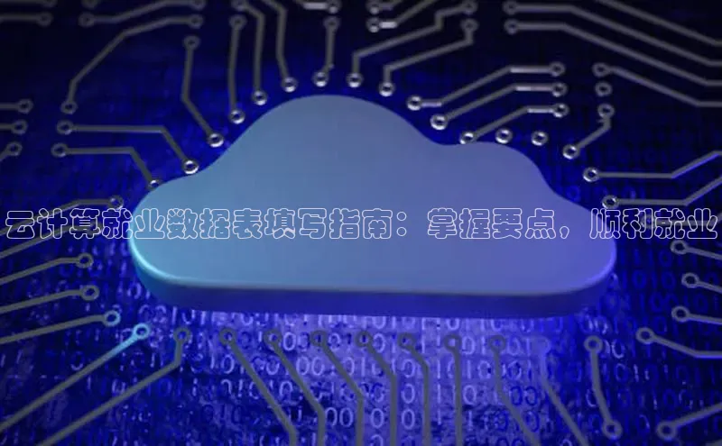 意昂4凯捷汉得信息云计算就业数据表填写指南：掌握要点，顺利就业
